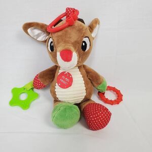 Rudolph Red Nosed Reindeer Musical Baby Toy 10"